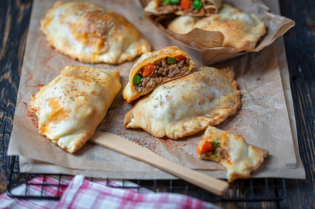 Empanadas with turkey and vegetables