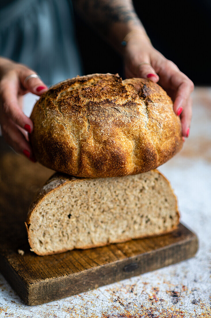 Sauerteig-Hefebrot