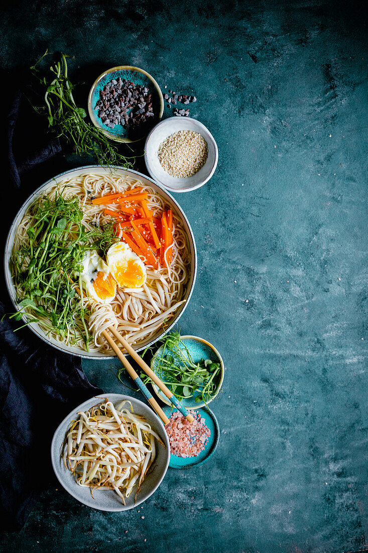 Ramen with soft-boiled egg (Japan)