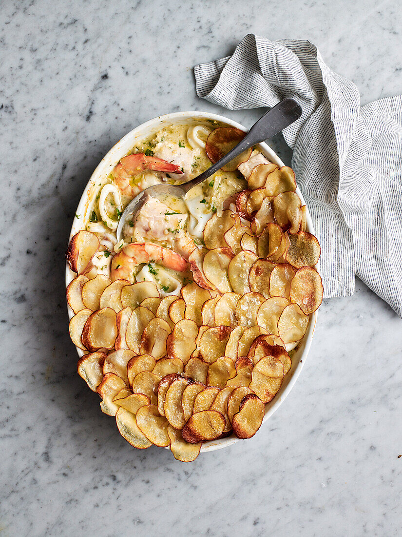 Seafood and Fennel Pie