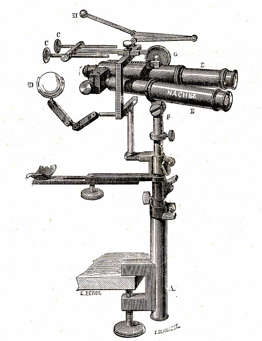 Ophthalmoscope, illustration
