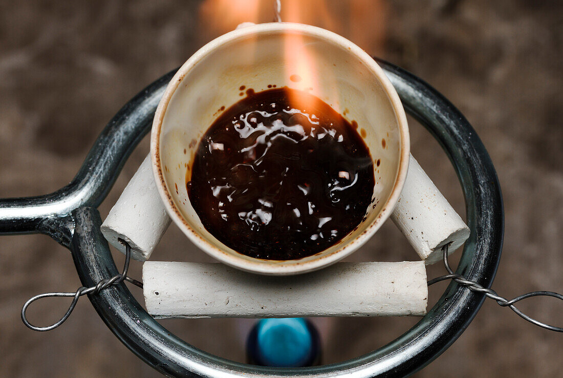 Caramelization of sucrose