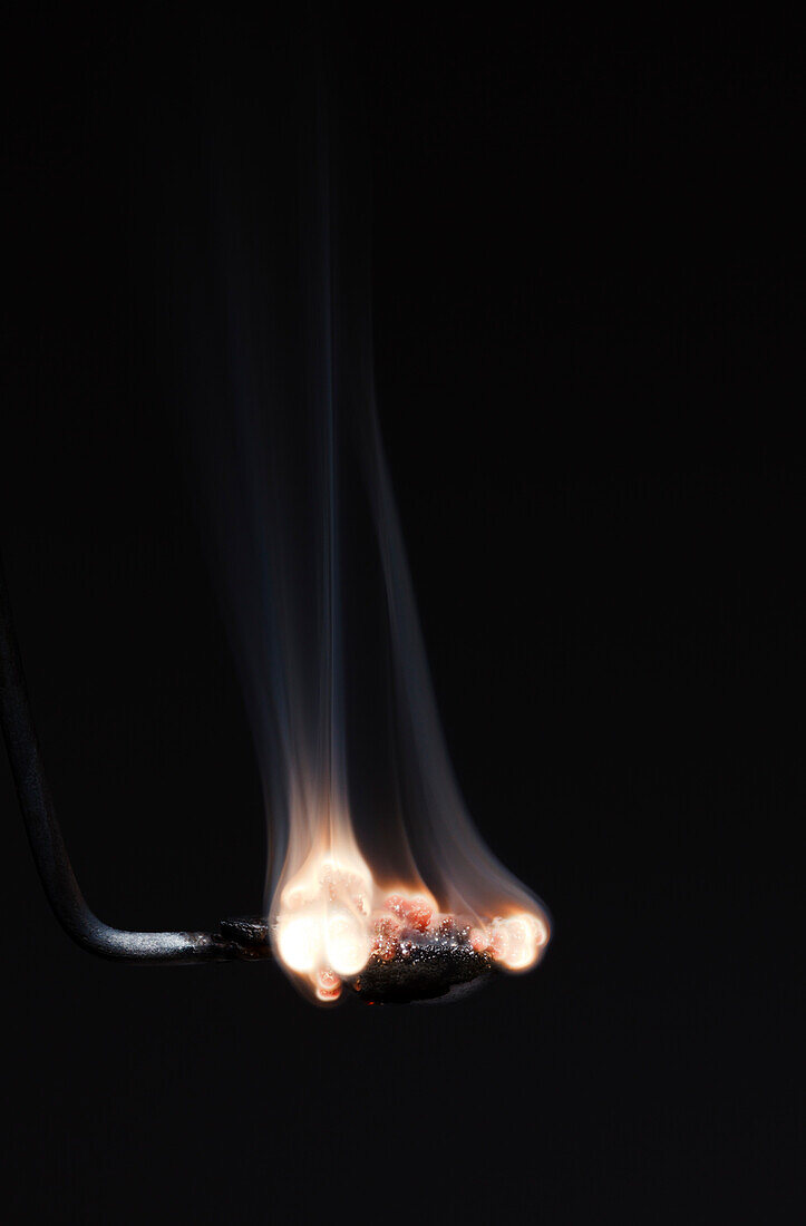 Lithium burns in air