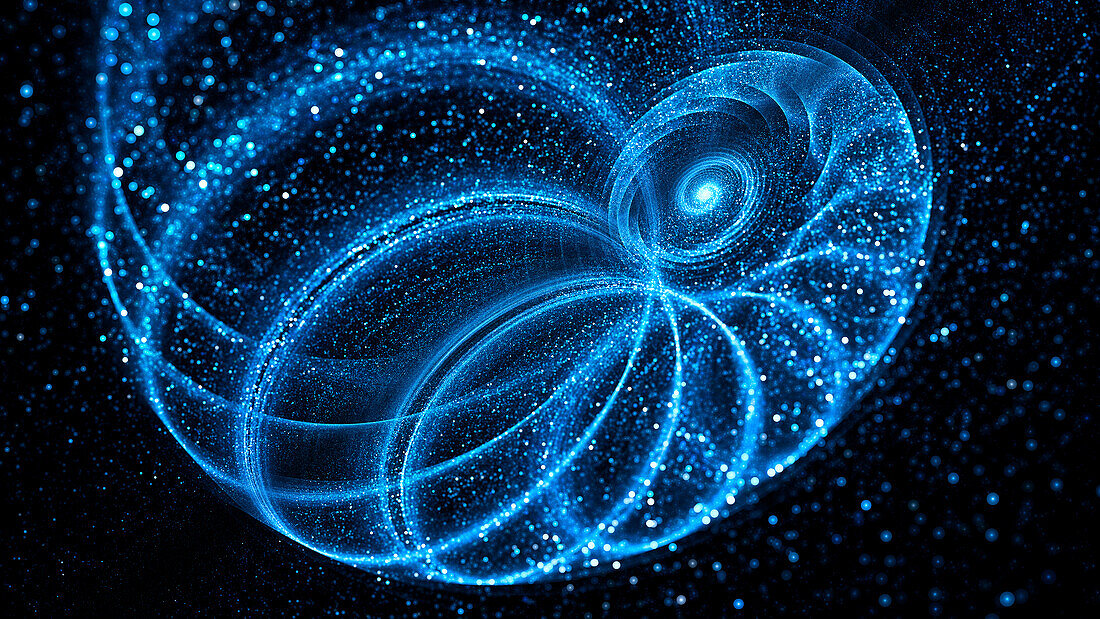 Spiral galaxy, conceptual illustration