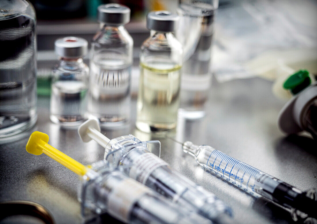 Syringes and vials