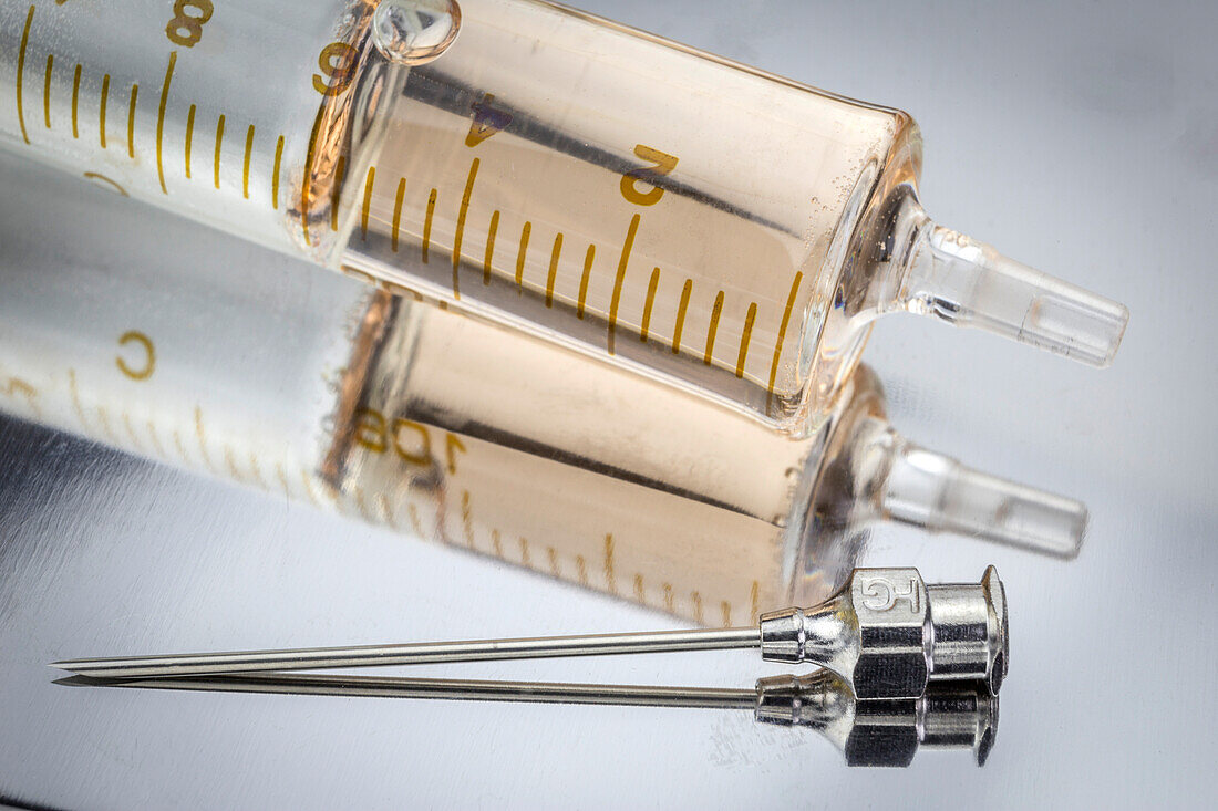 Vintage syringe and needle