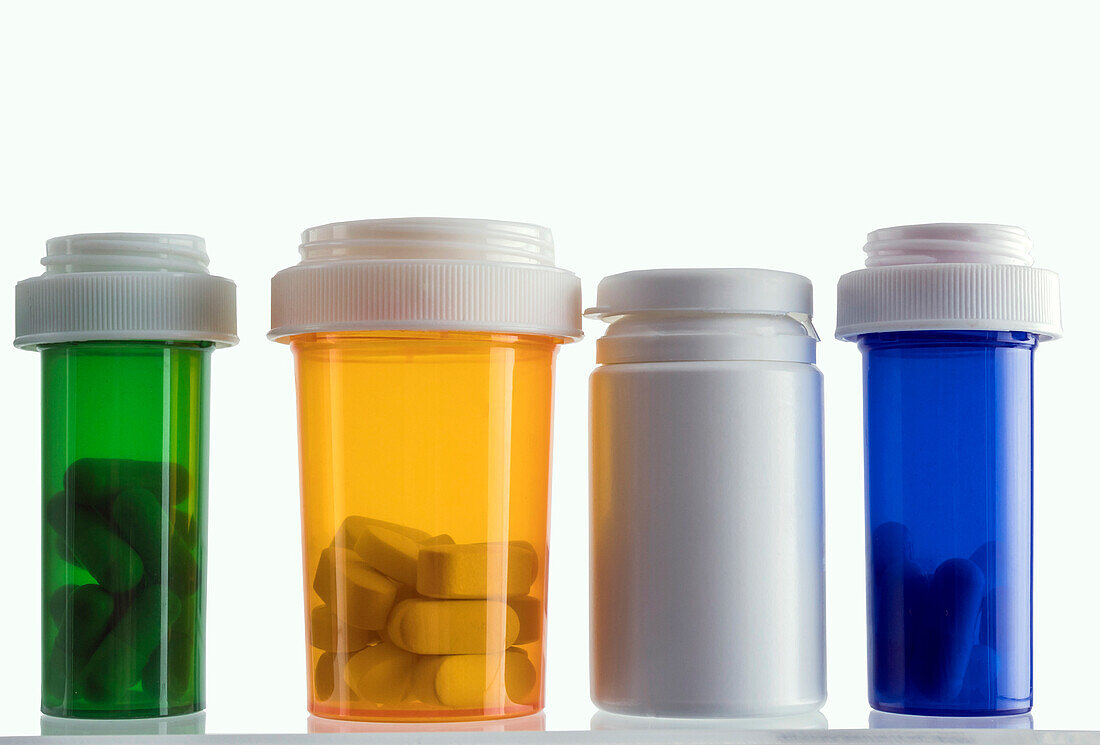 Pills in bottles