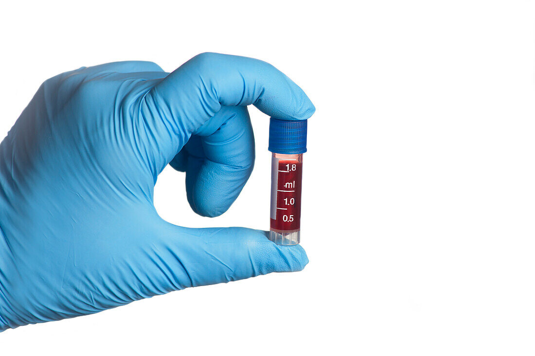 Small blood testing tube