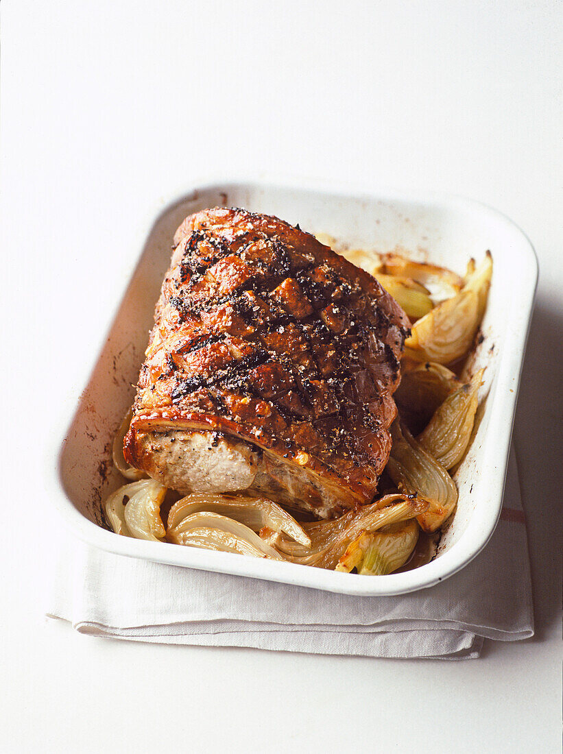Pork loin with fennel and chilli