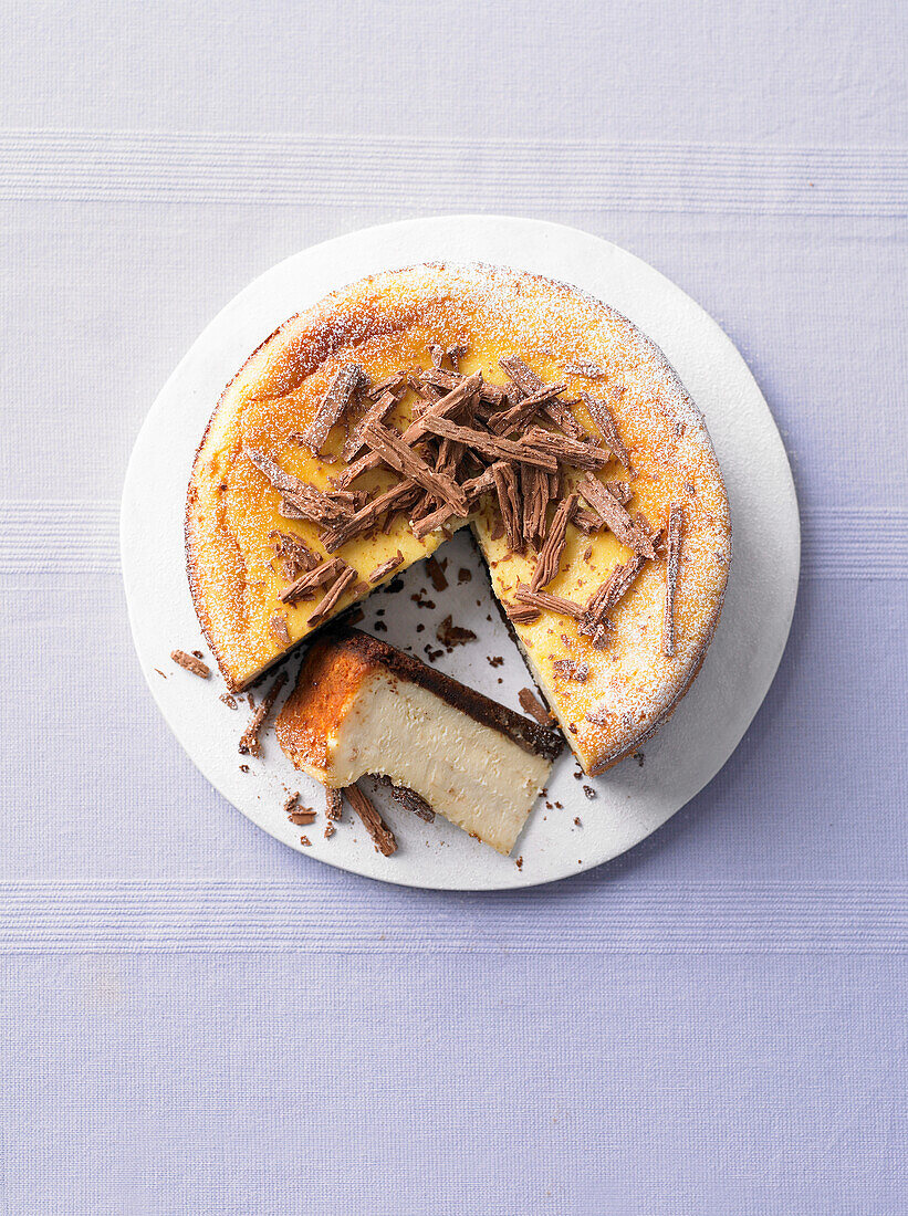 Gebackener Schokoladen-Käsekuchen