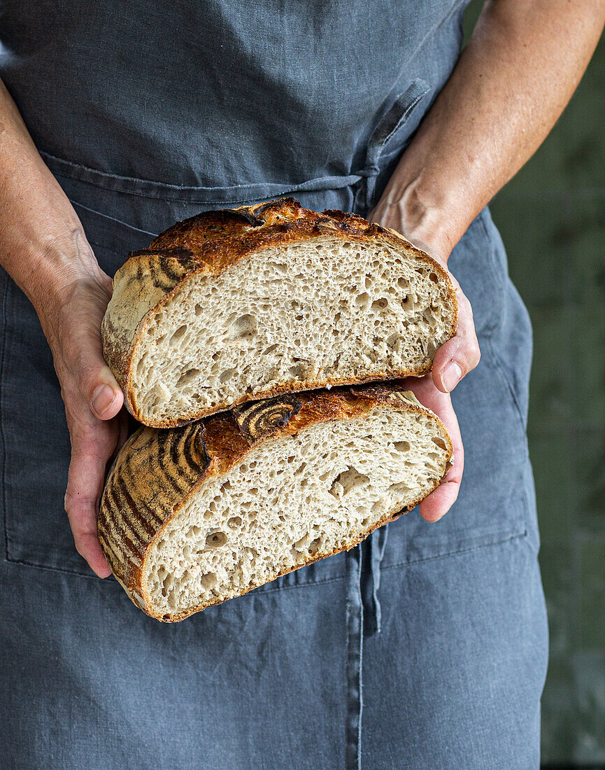 Sourdough bread with rye and Manitoba flour