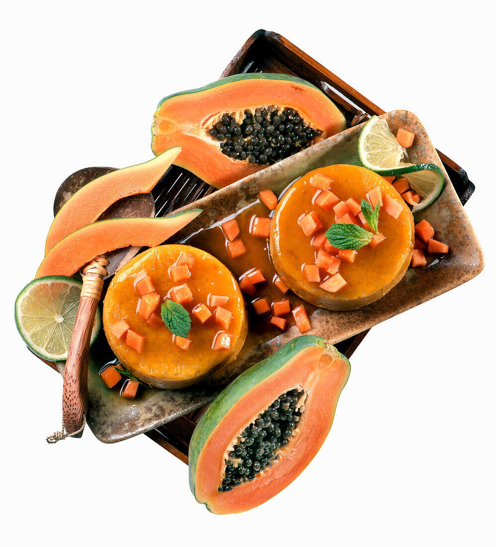 Papaya pudding from Singapore