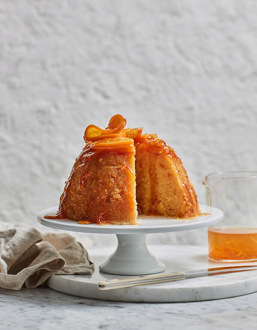 Steamed orange pudding