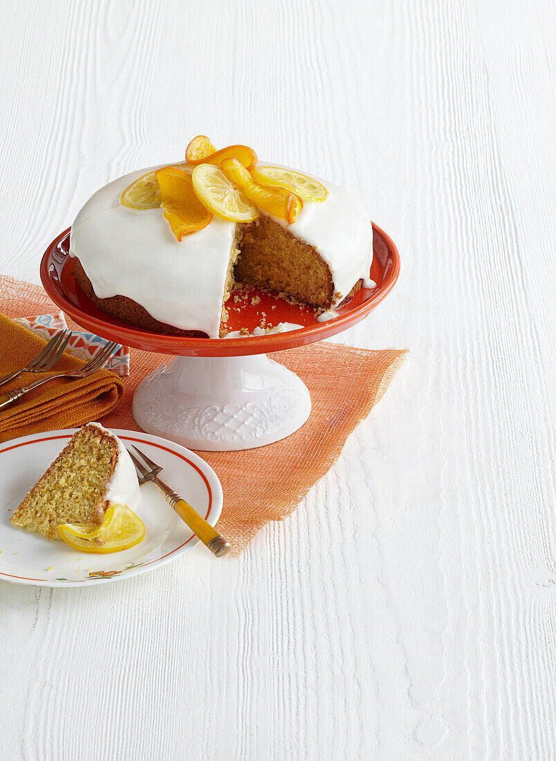 St. Clements Cake (Orangen-Zitronen-Kuchen)