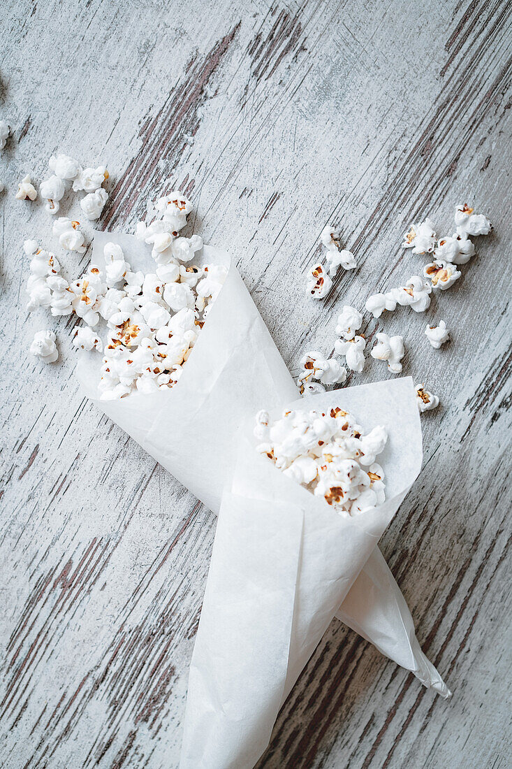 Popcorn in paper cones