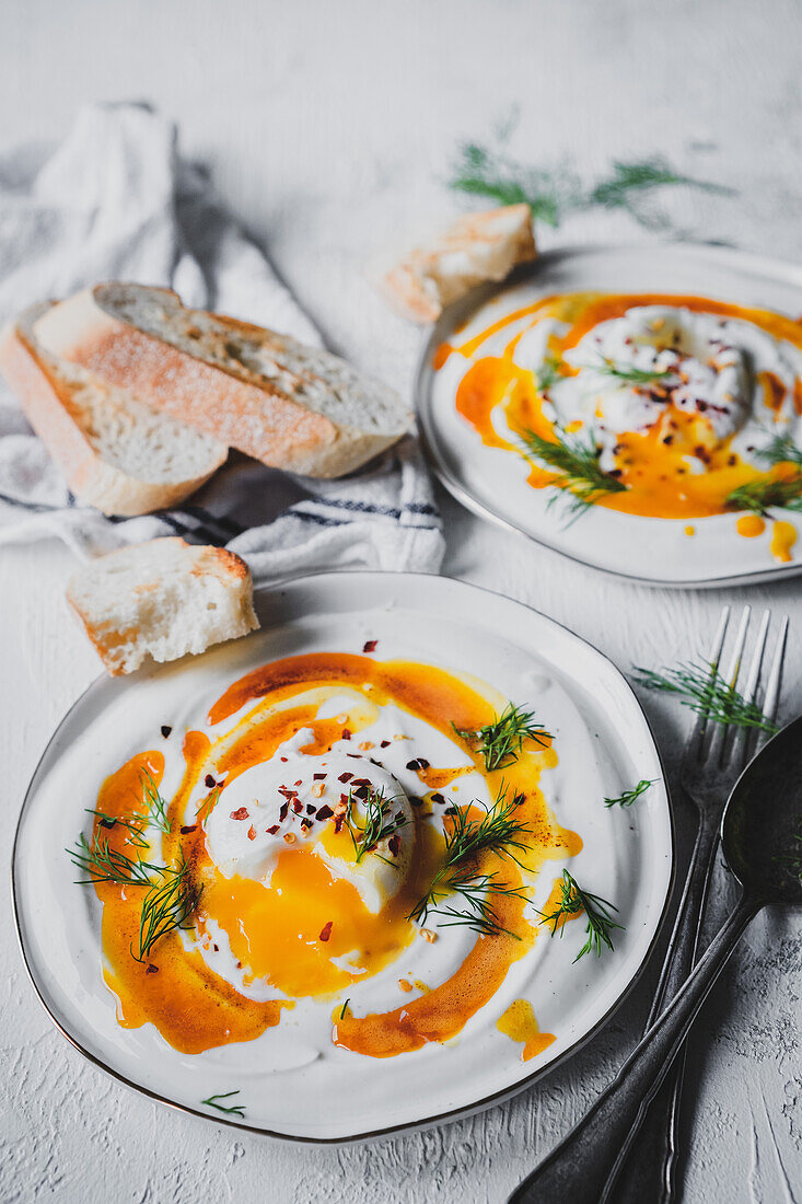 Turkish style eggs