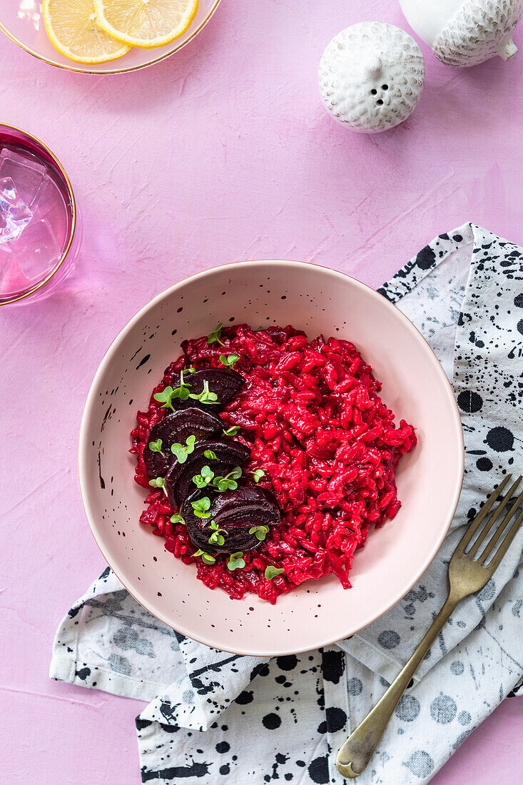 Veganes Rote-Bete-Risotto
