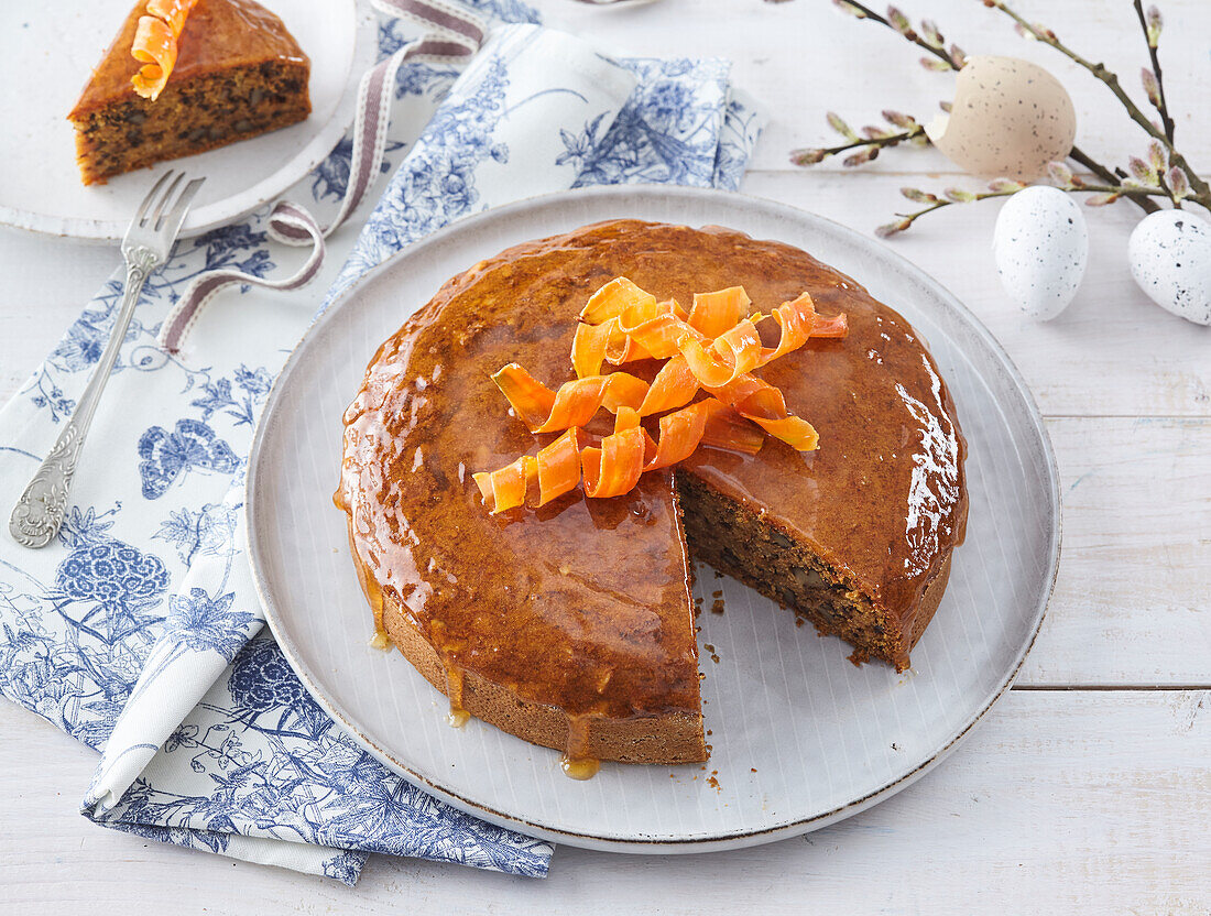 Carrot walnut cake