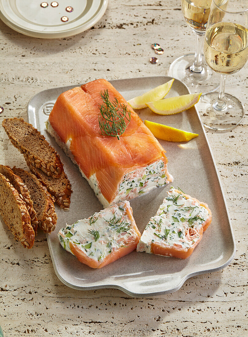 Salmon terrine