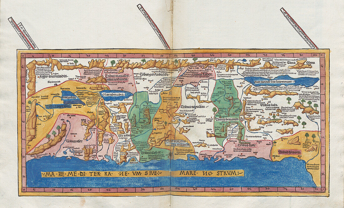 Ptolemy's map of Palestine, 2nd century