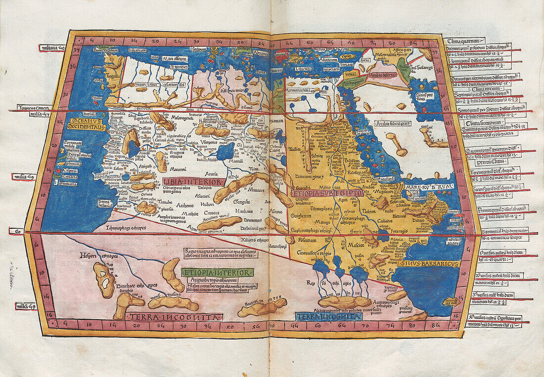 Ptolemy's map of Africa, 2nd century
