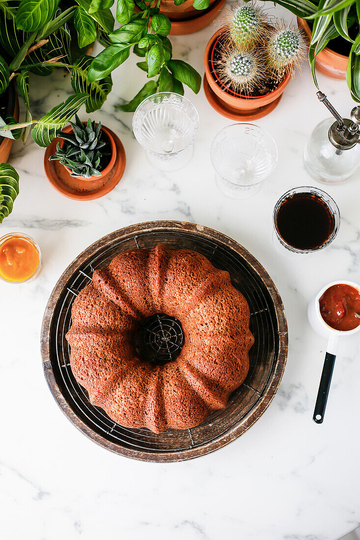 Banana Bundt cake