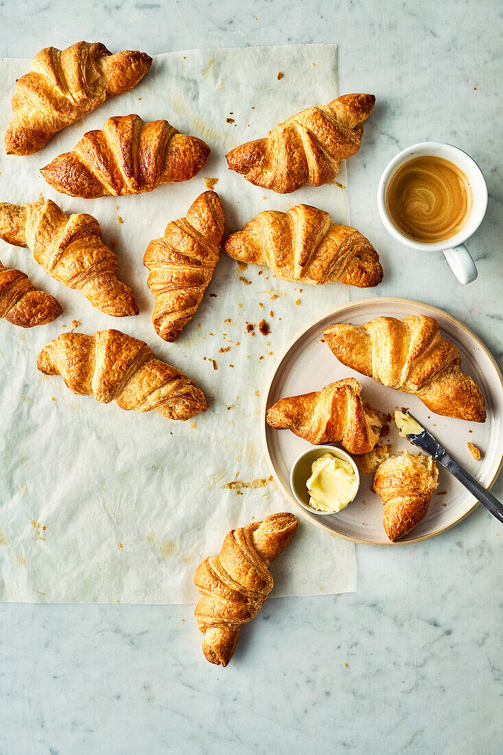 Homemade croissants