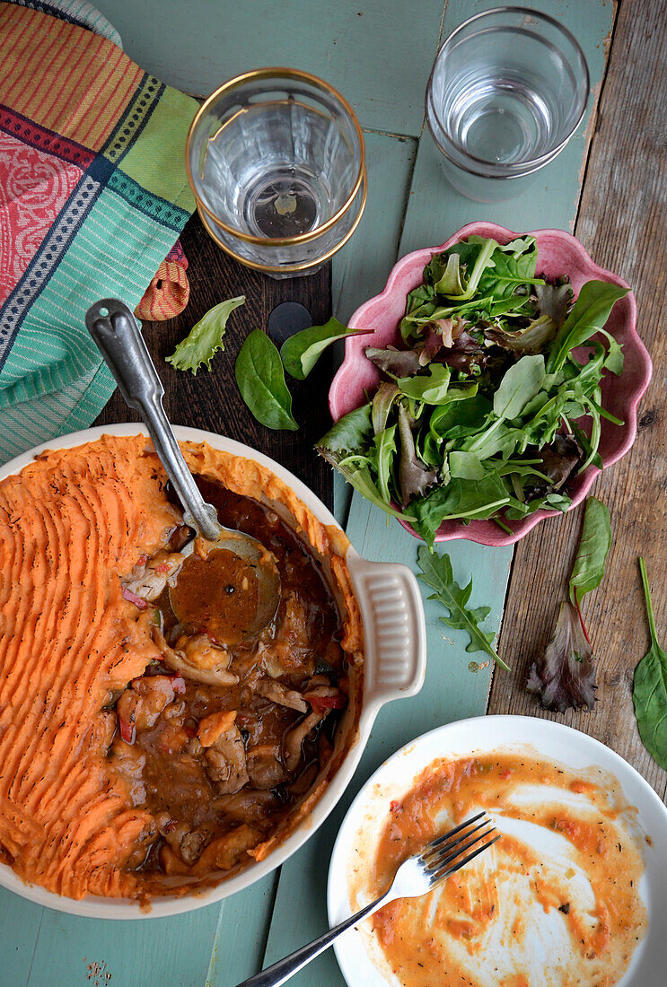 British shepherd's pie with Carbean flavours