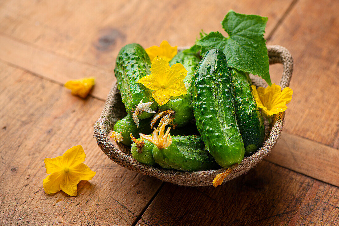 Organic mini cucumbers