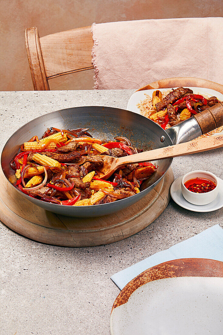 Beef and Sichuan pepper stir fry