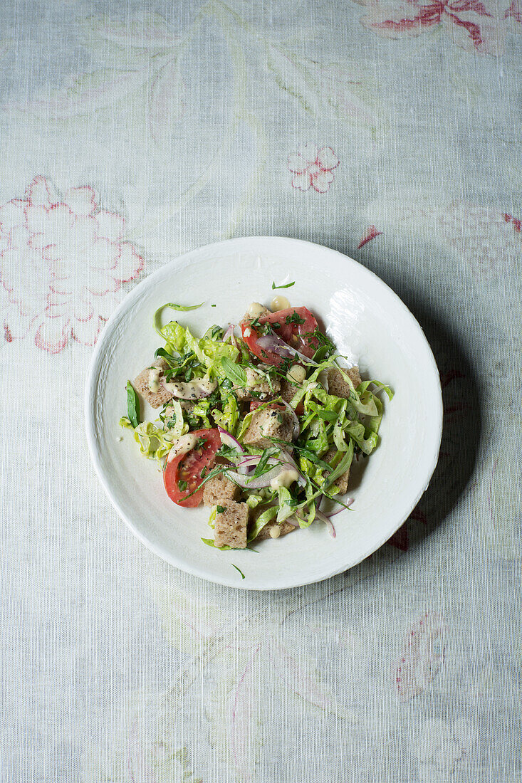 Veganer Brotsalat