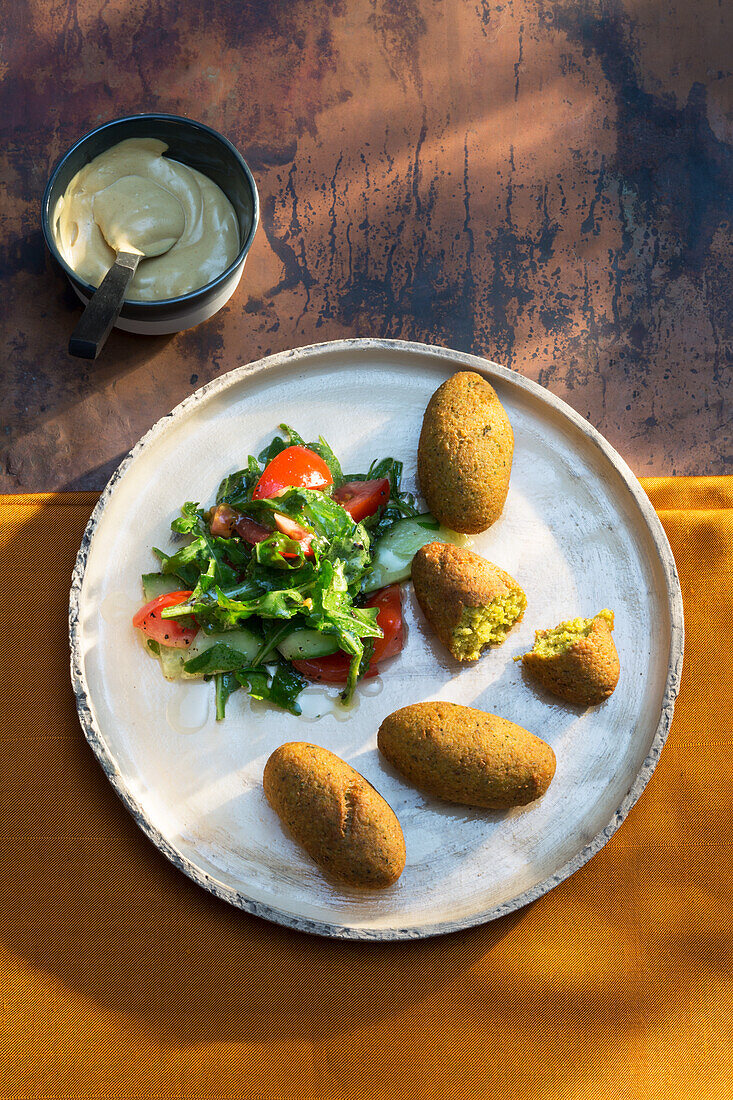 Falafel and Hummus