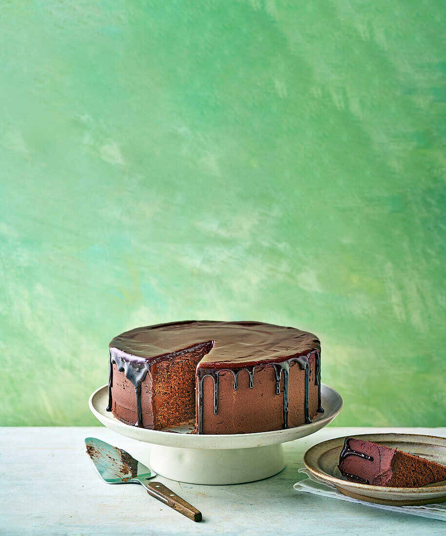 Dripping Chocolate Cake