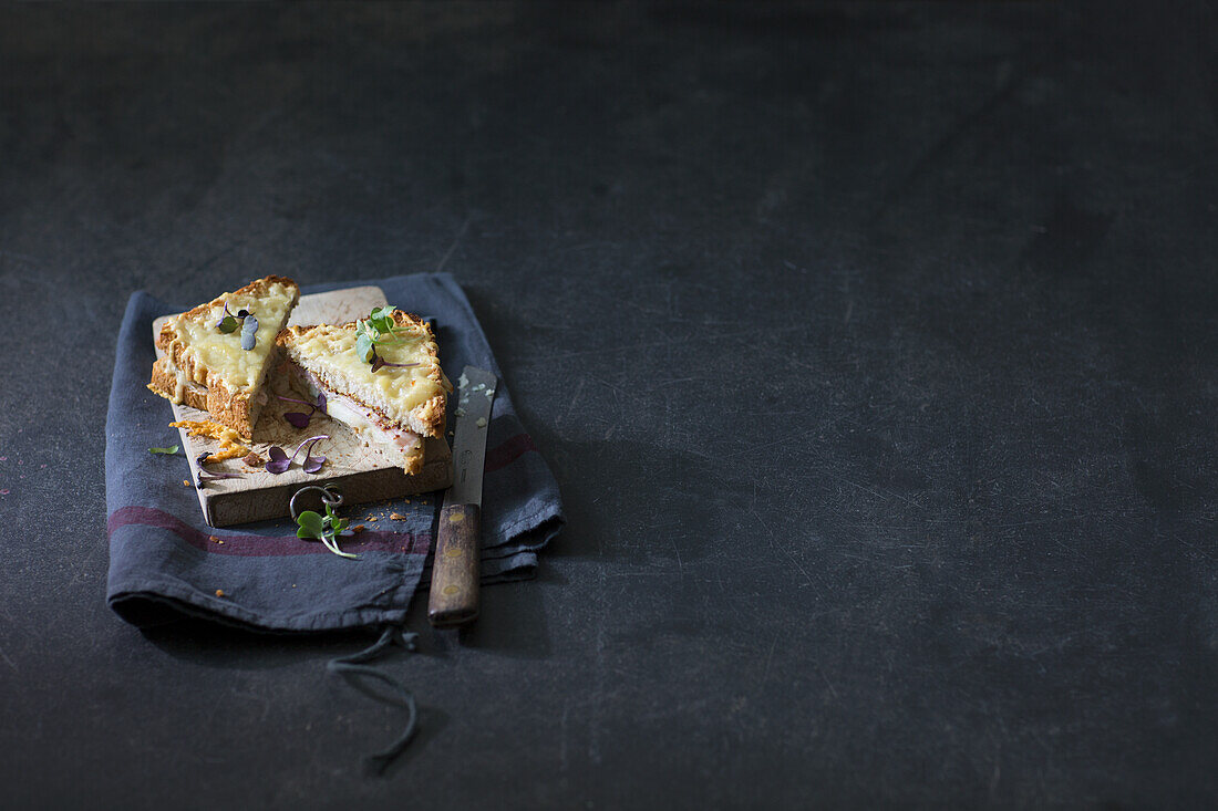 Croque Monsieur (Schinken-Käse-Toast, Frankreich)