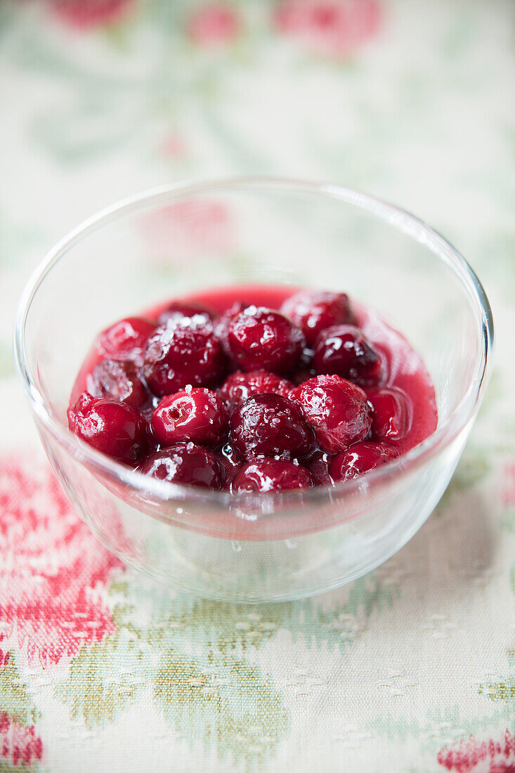 Fried sour cherries (vegan)