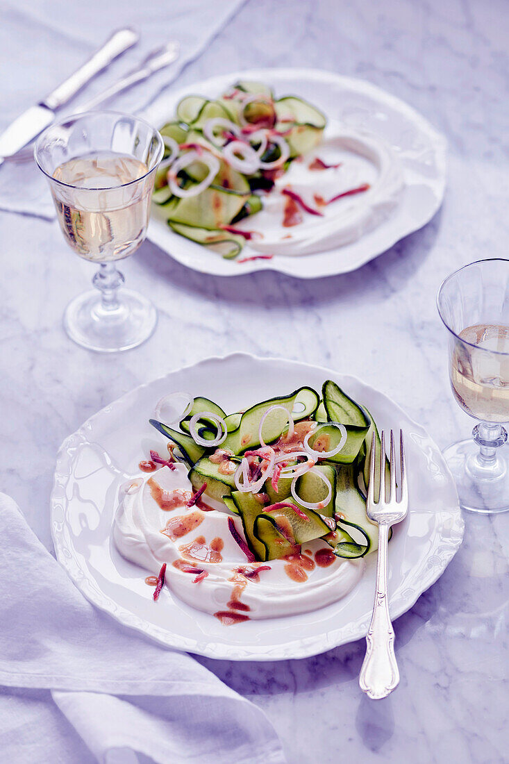 Gurken-Carpaccio