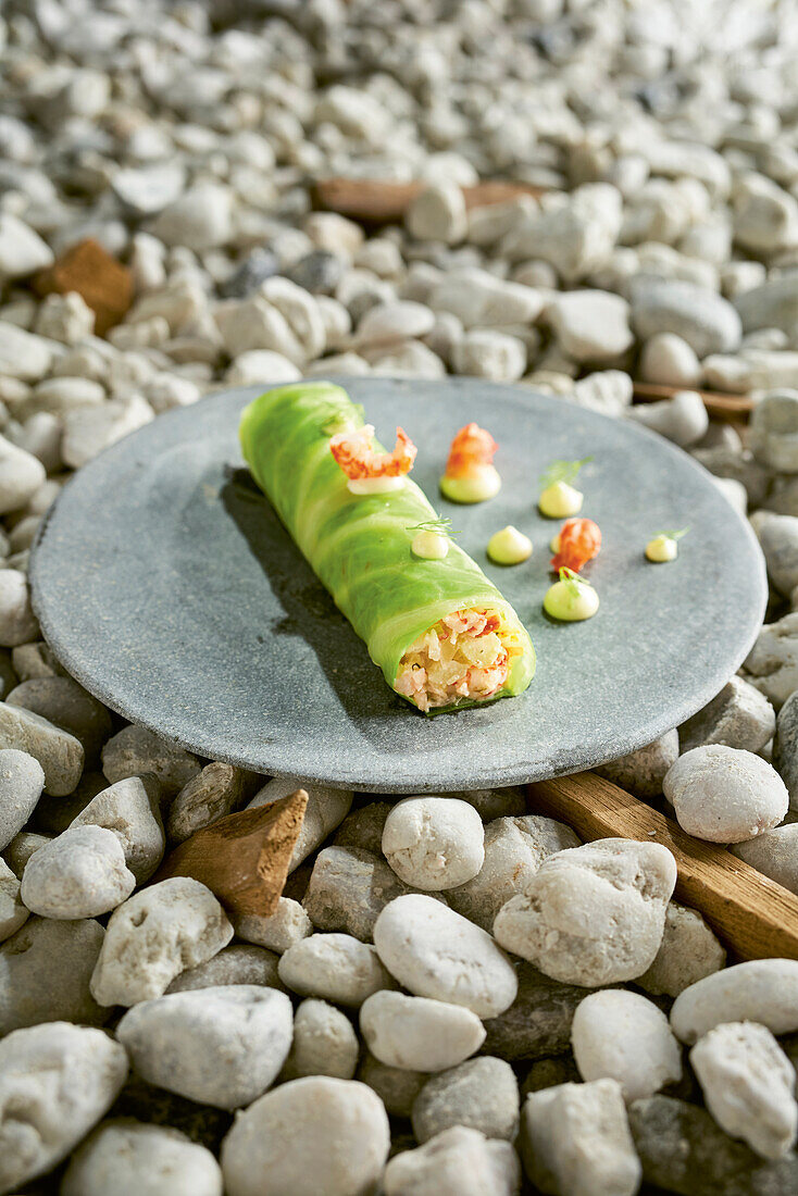 Crayfish-Spitzkohl-Cannelloni