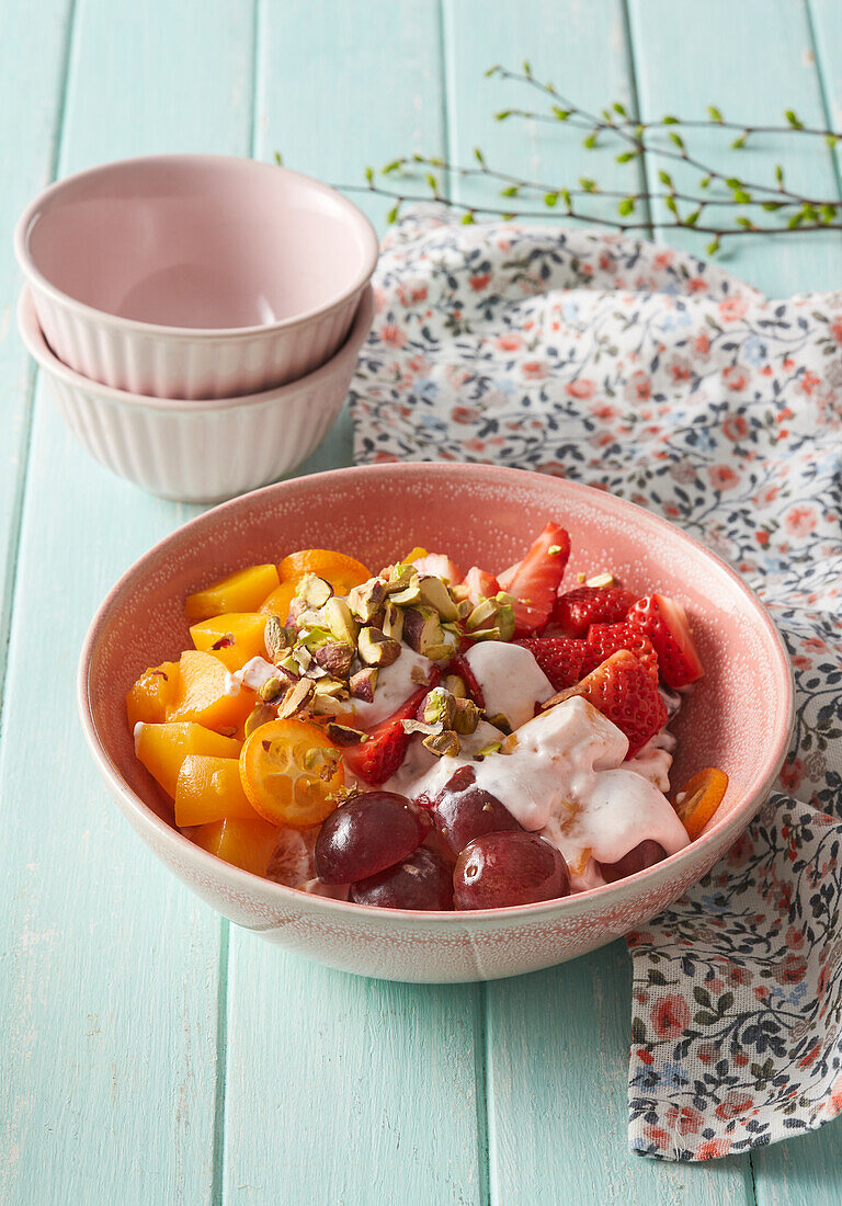 Obstsalat mit Joghurt