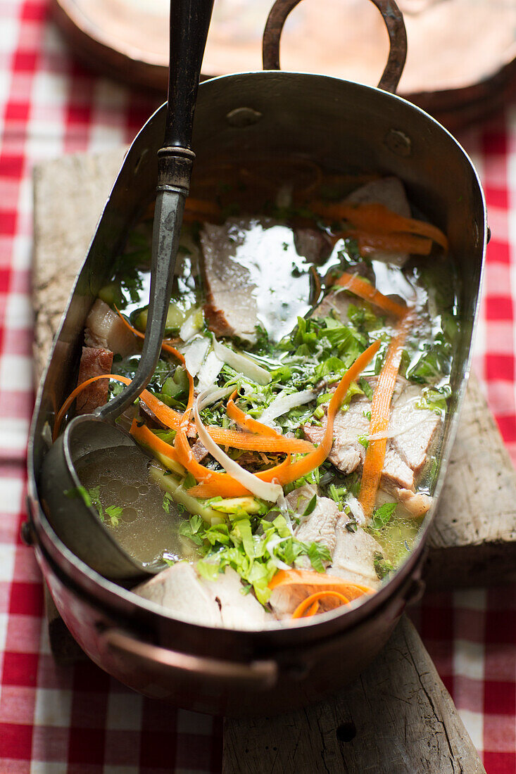 Beef stew with horseradish