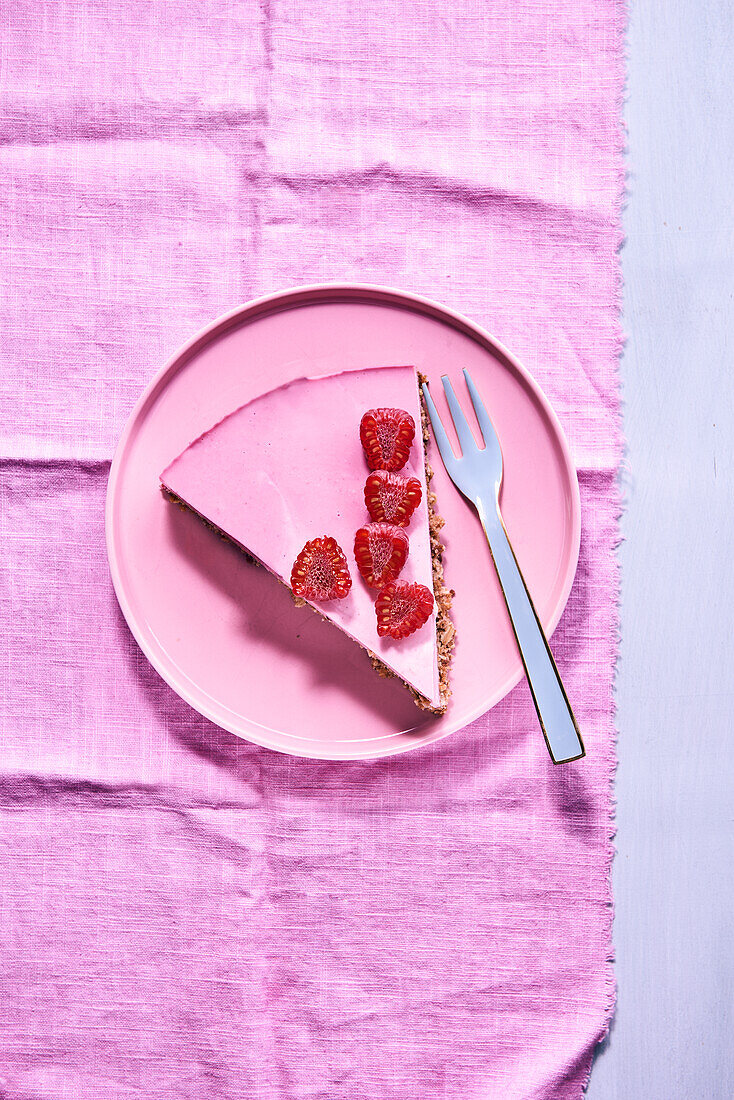 Pink cheesecake