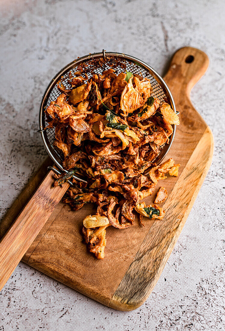 South Indian style onion bhaji