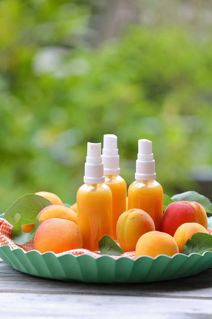 Tonic with apricots - provides vitamins and moisture