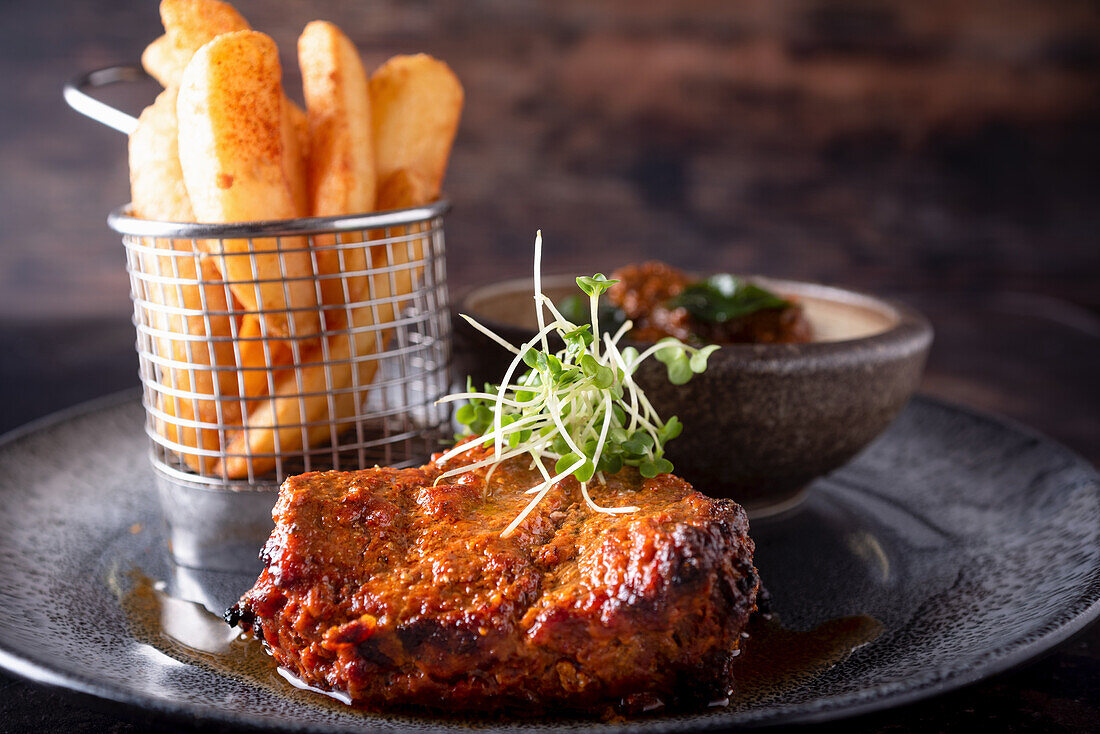 Steak auf zwei Arten zubereitet