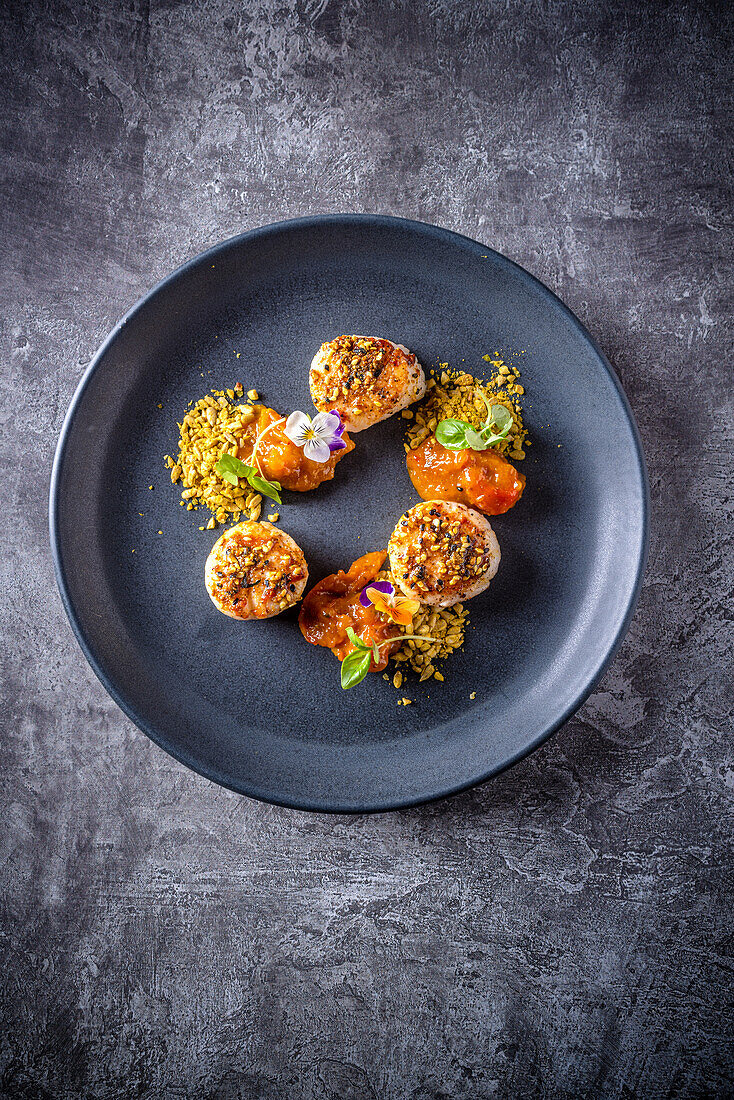 Jalpari Madras Scallops with Sesame (India)