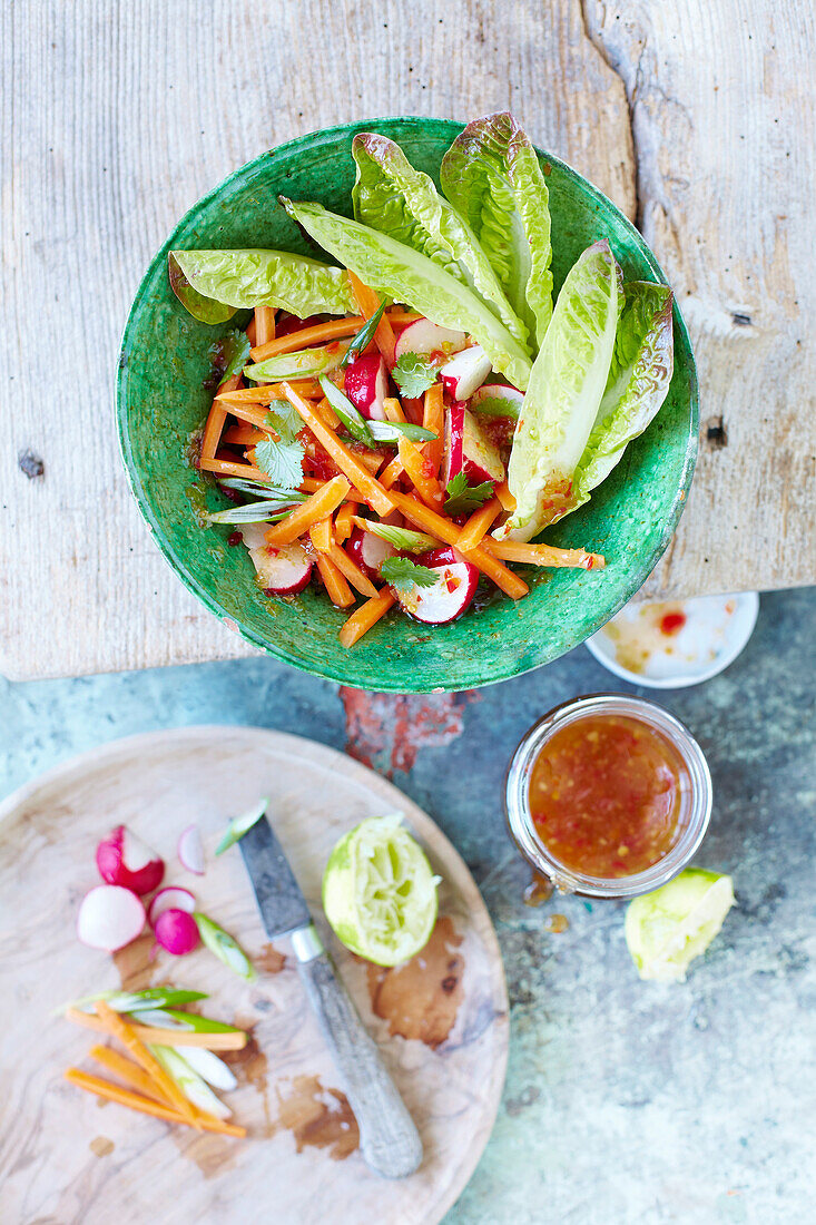 Thai carrot and radish salad