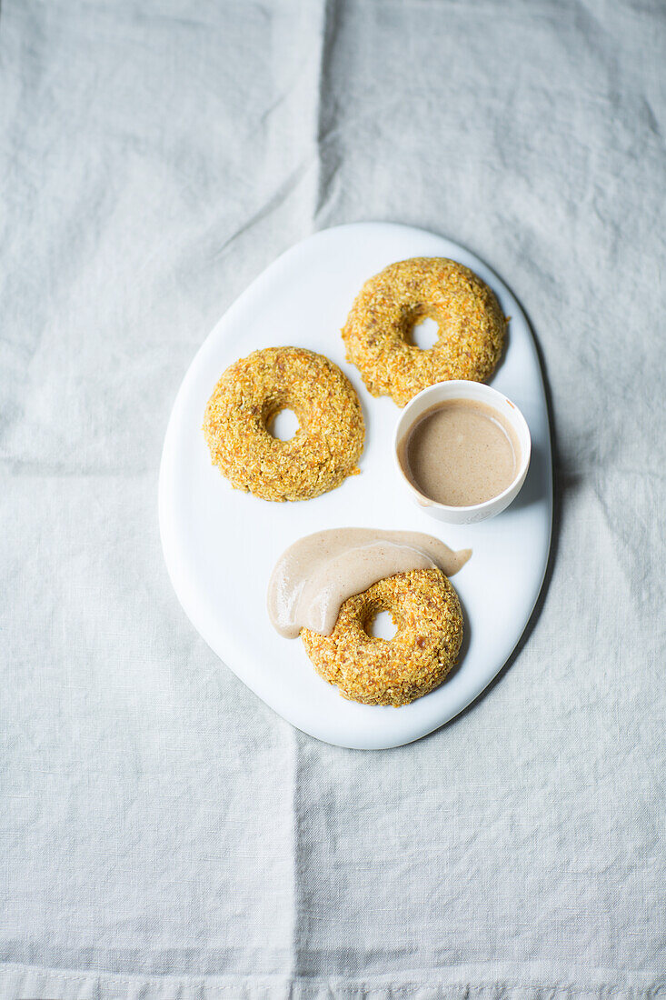 Pumpkin donuts, vegan