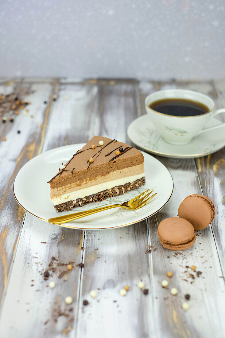 One Slice of Chocolate Mousse Cake