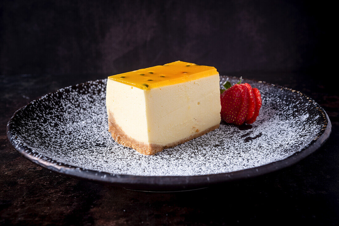 Passion fruit cheesecake