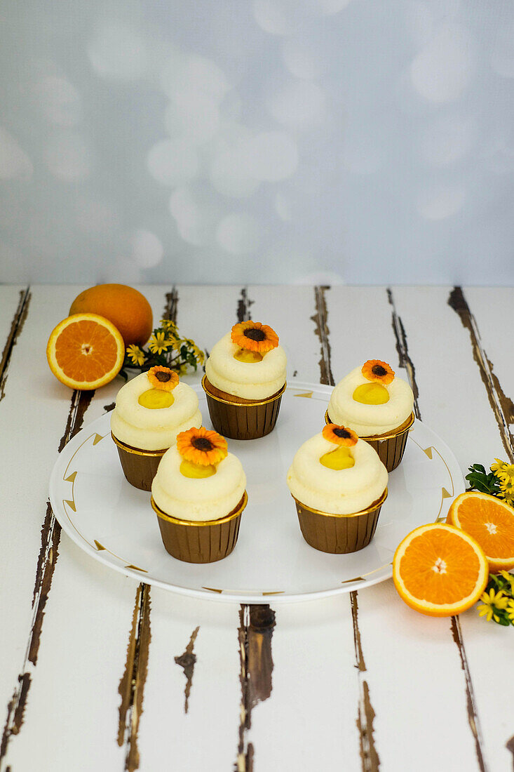 Orange chocolate cupcakes