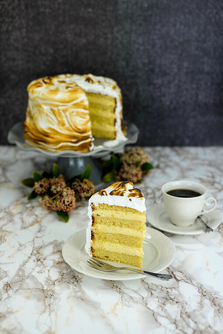 Vanille-Baiser-Torte